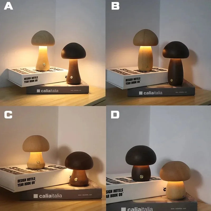 Mushroom Lamp - Night Light - Bedside Table
