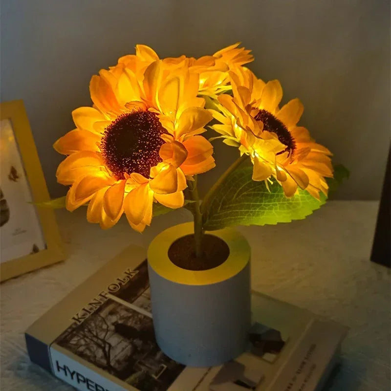 Night Light – Sunflower Design – Rechargeable LED