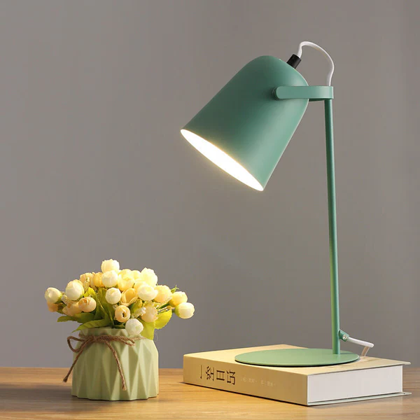 Table Lamp - Iron Bucket Design - Macaron Colors