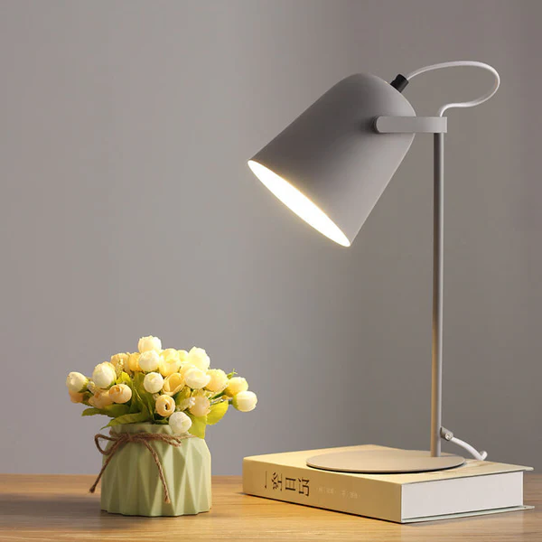 Table Lamp - Iron Bucket Design - Macaron Colors