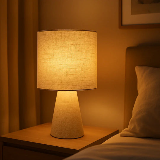 The Terra Linen Lamp - Zaloriae
