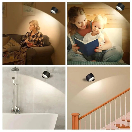 Wall Light – Rechargeable Lamp – 360° Rotation