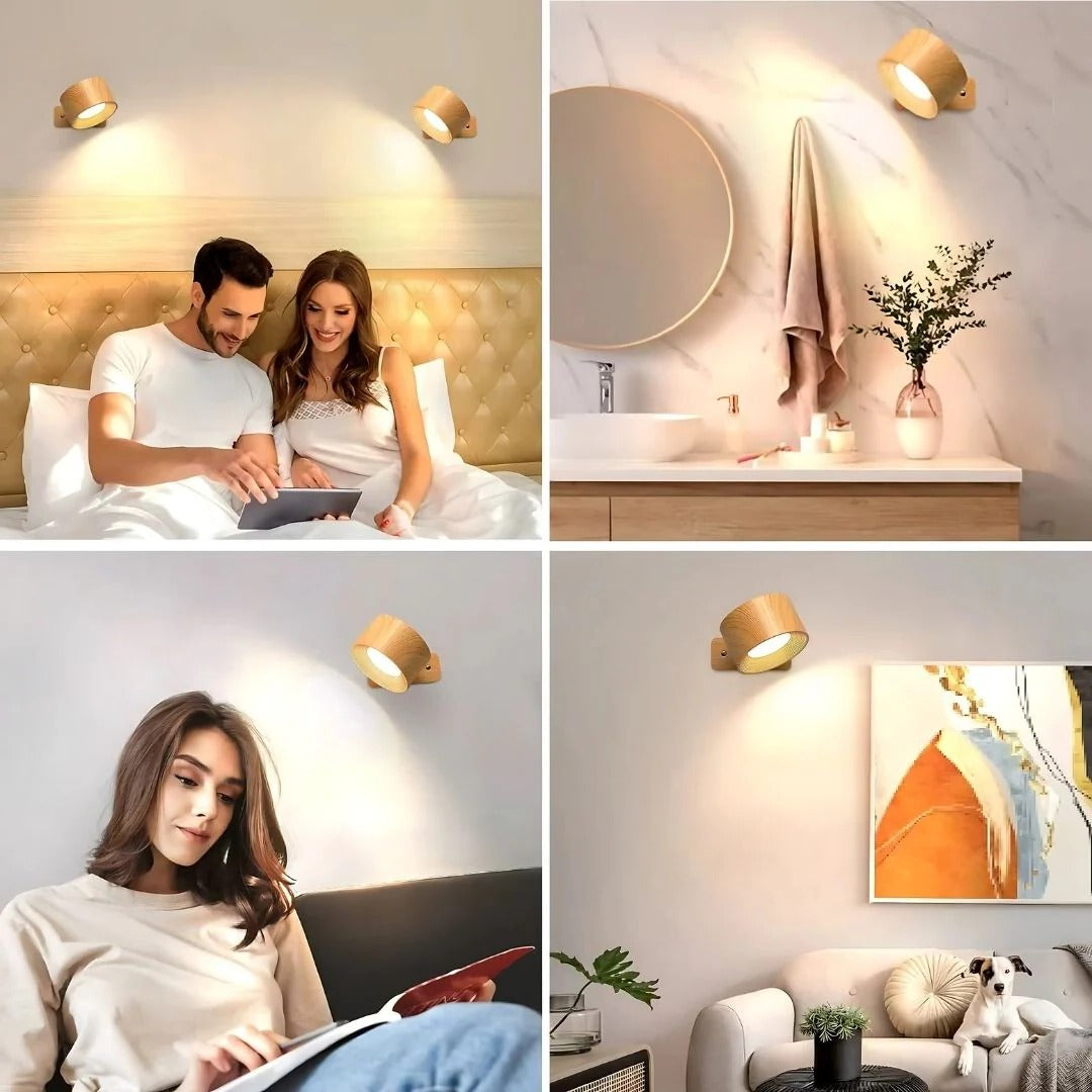 Wall Light – Rechargeable Lamp – 360° Rotation