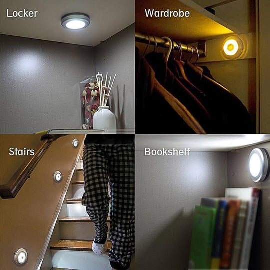 Wireless Motion Sensor Night Light - LED Lamp - Battery Powered